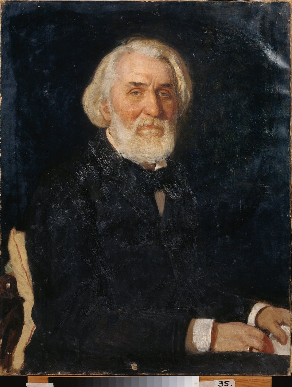 Porträtt av författaren Ivan Sergeyevich Turgenev (Turgenev av Ilya Efimovich Repin