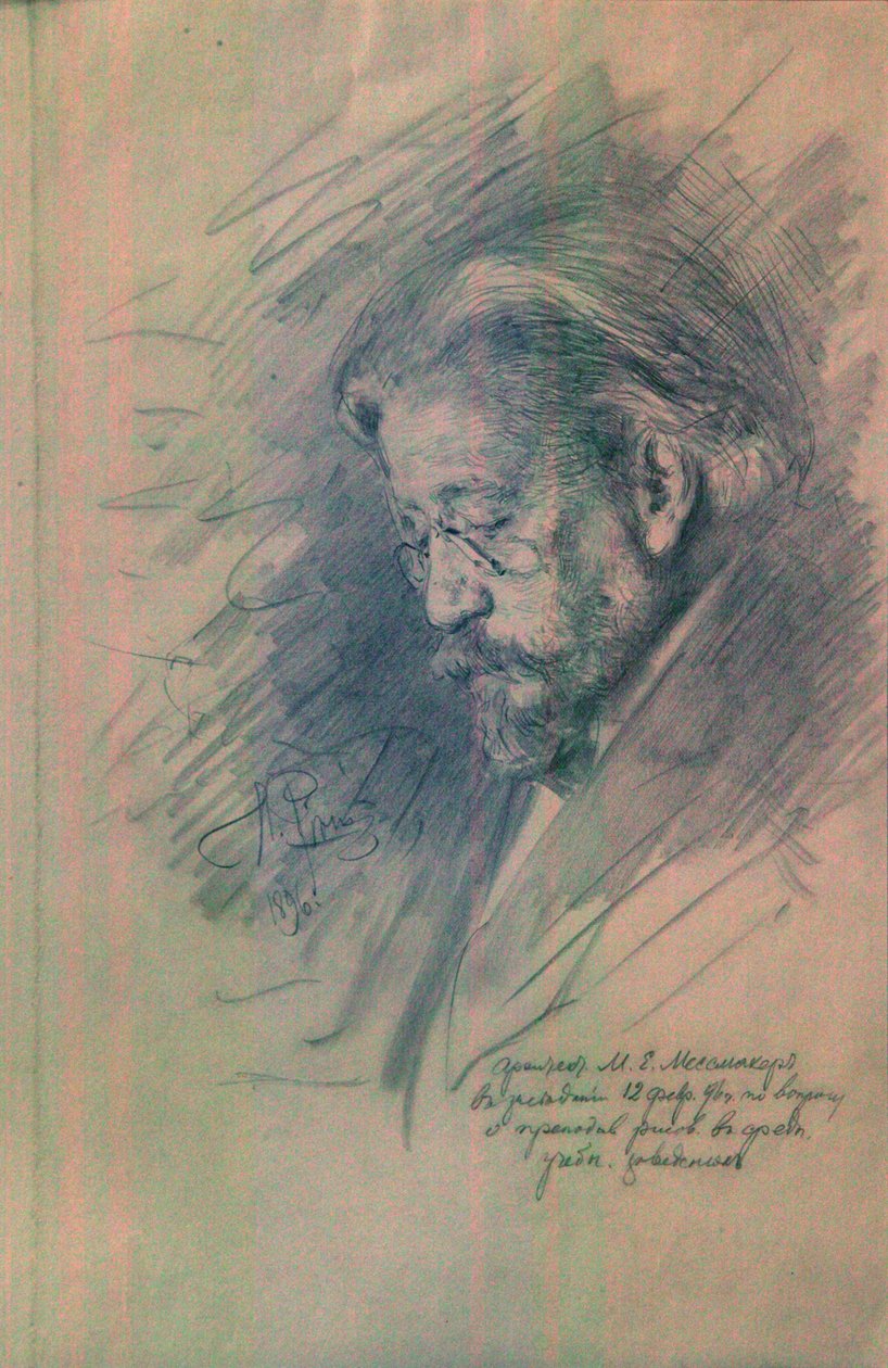 Porträtt av Maximilian von Messmacher 18421906, 1896 av Ilya Efimovich Repin