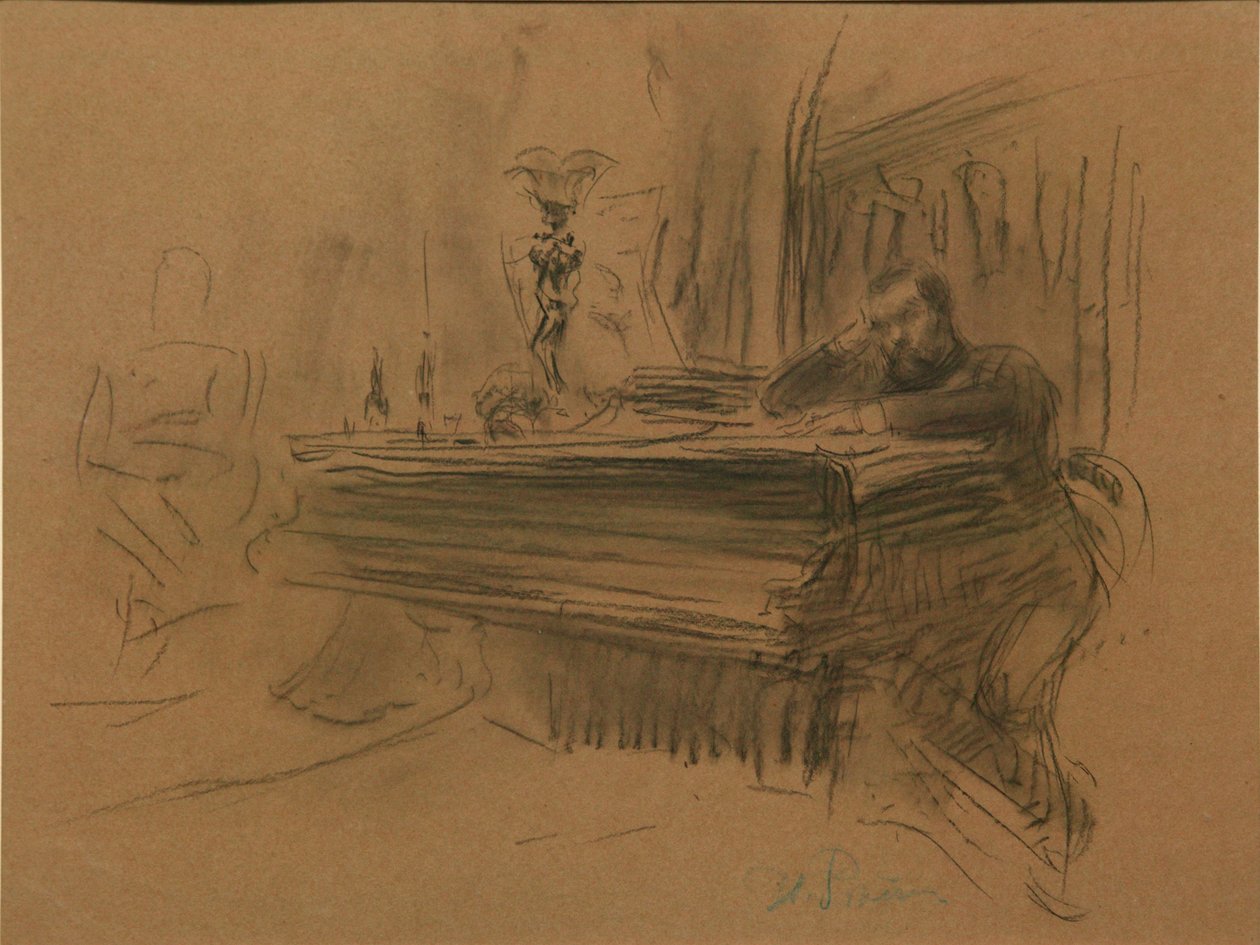 Porträtt av kompositören Aleksey Fedorovich Kal, 1906 av Ilya Efimovich Repin