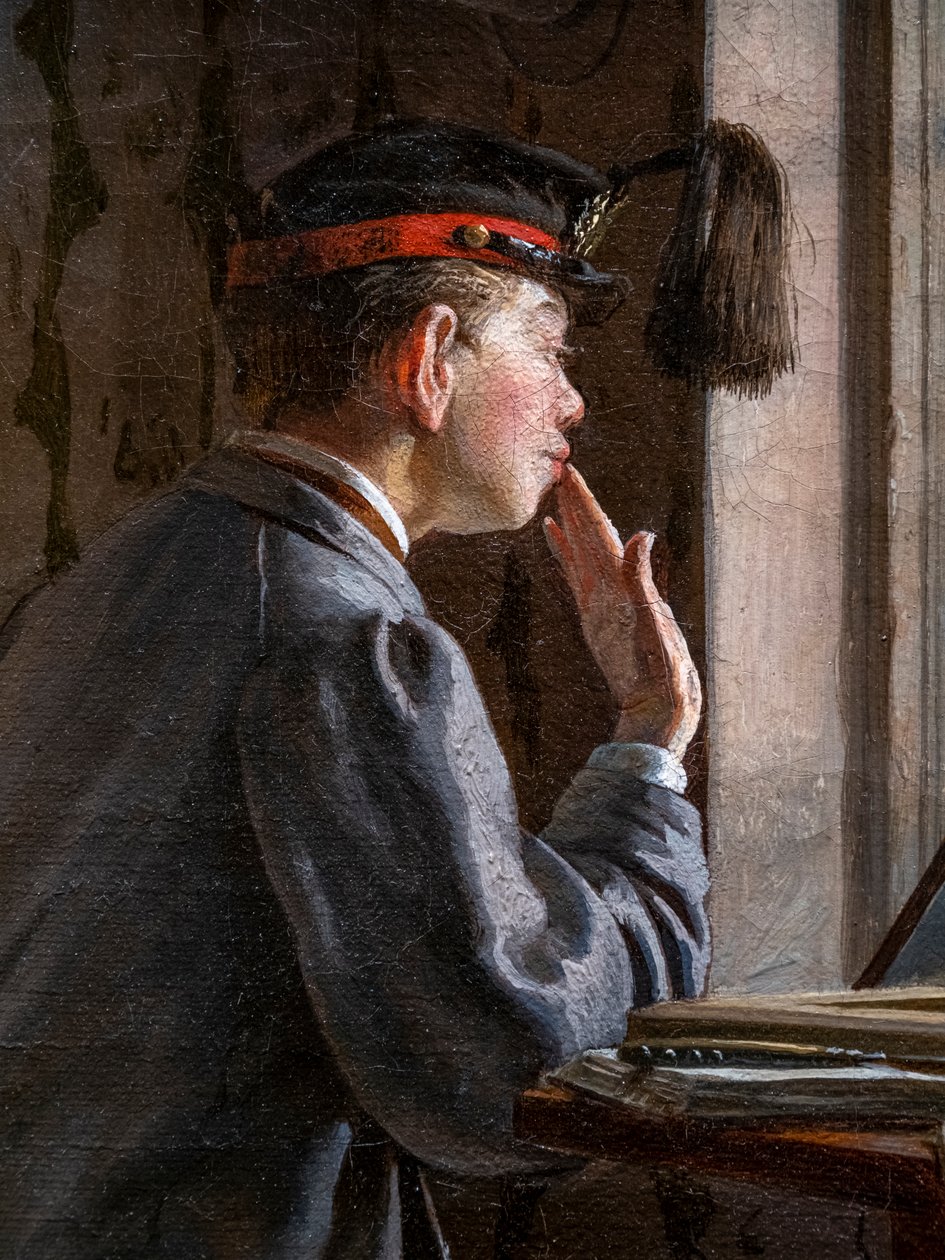 ELEVER FÖRBEREDELSER FÖR ETT TENTA (Detaljer) av Ilya Efimovich Repin
