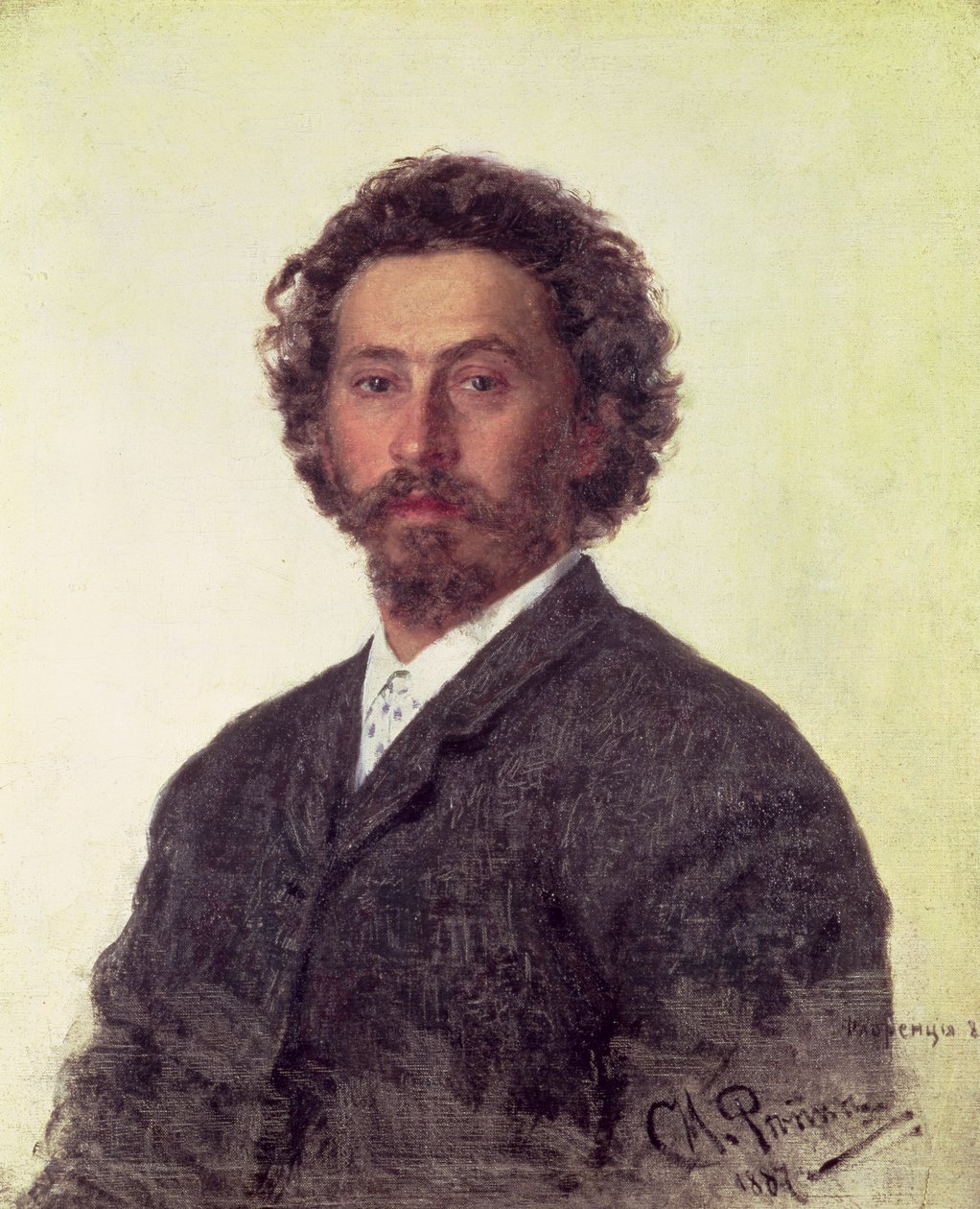 Självporträtt, 1887 av Ilya Efimovich Repin
