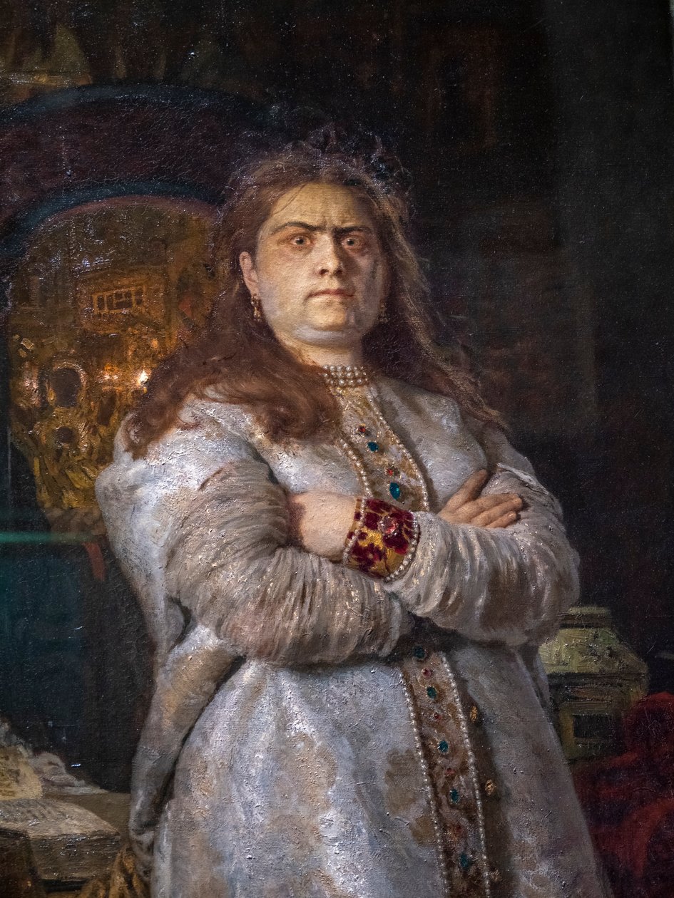 TSAREVNA SOFIA ALEXEIEVNA VID NOVODEVICHY-KLOSTERET av Ilya Efimovich Repin