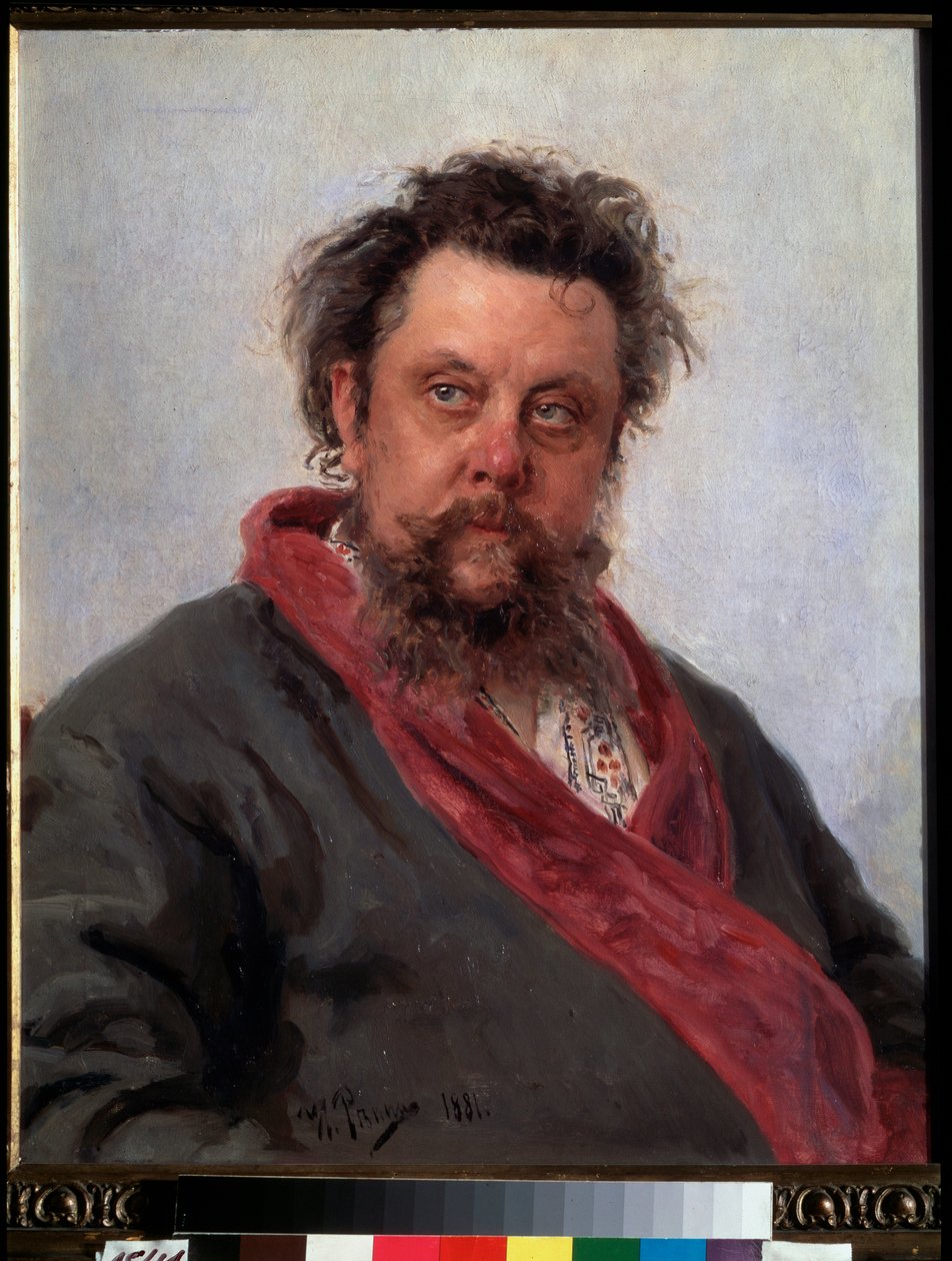 Kompositören Modeste Moussorgsky (1839-1881) av Ilya Efimovich Repin