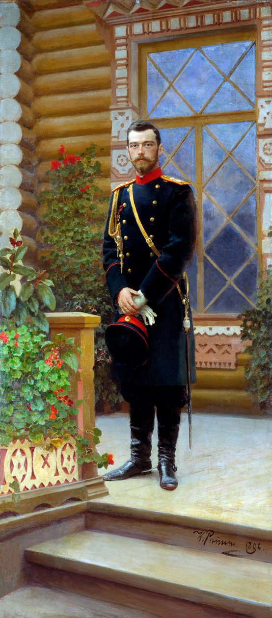 Tsar Nikolaj II av Ryssland, 1896. av Ilya Efimovich Repin