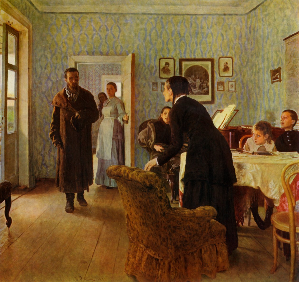"Oväntad återkomst", 1884, 1965. av Ilya Efimovich Repin