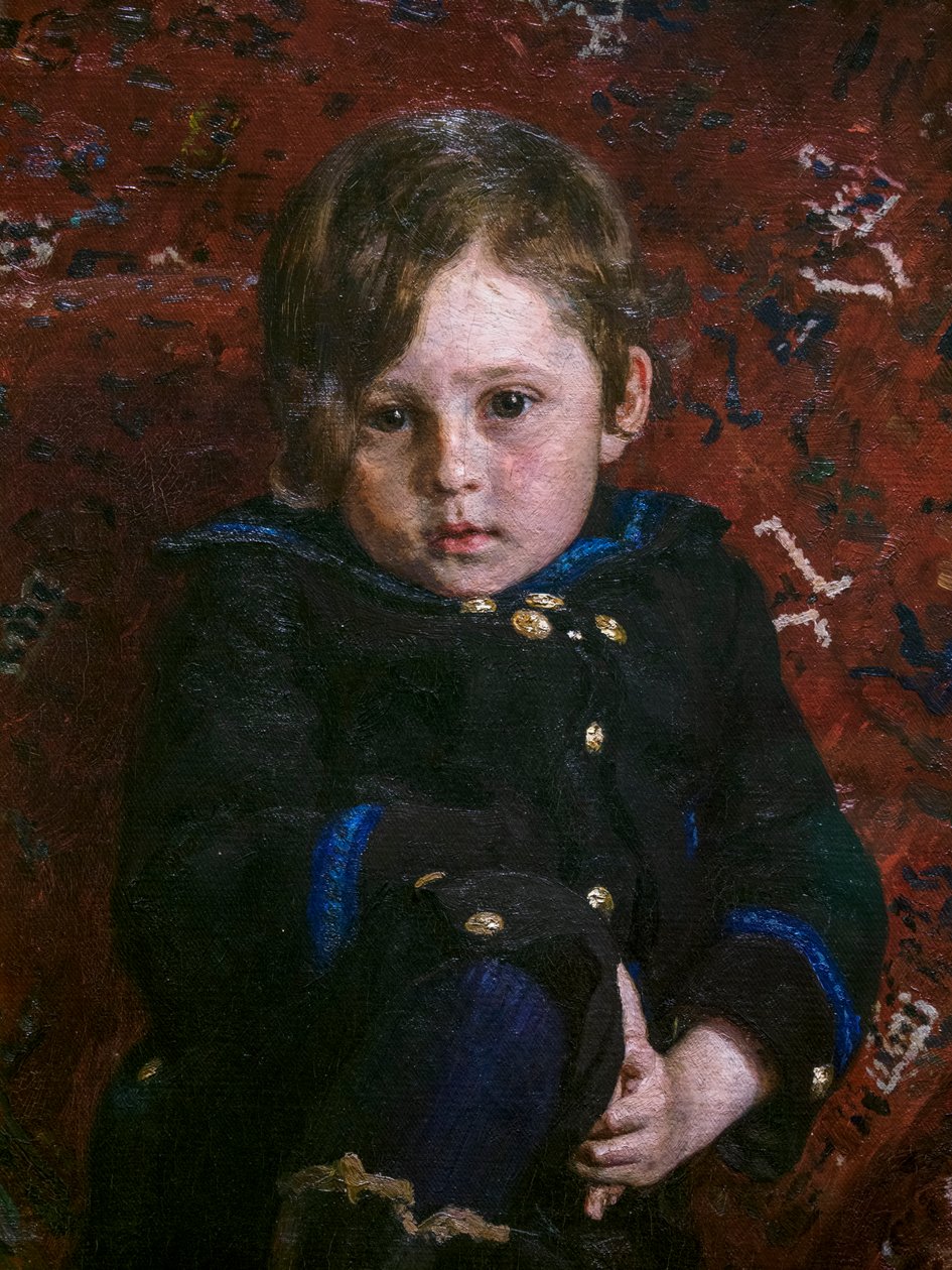 Yuri Repin som ett barn (detalj) av Ilya Efimovich Repin
