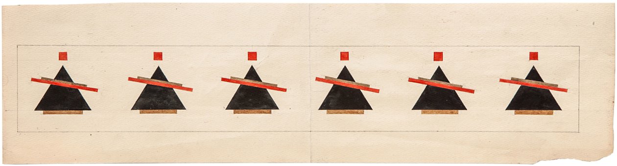 Sketch for a Suprematist Composition, 1922 av Ilya Grigorevich Chashnik