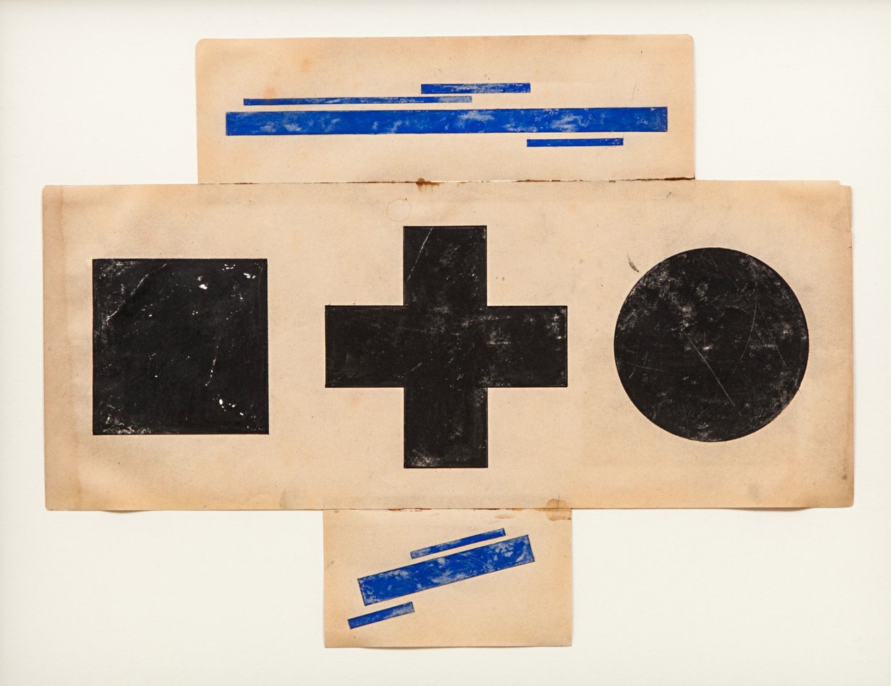 Suprematistiskt mönster, ca 1921 av Ilya Grigorevich Chashnik