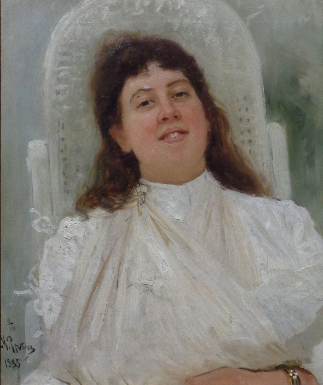 Porträtt av Marianne von Werefkin, 1888. av Ilya Efimovich Repin