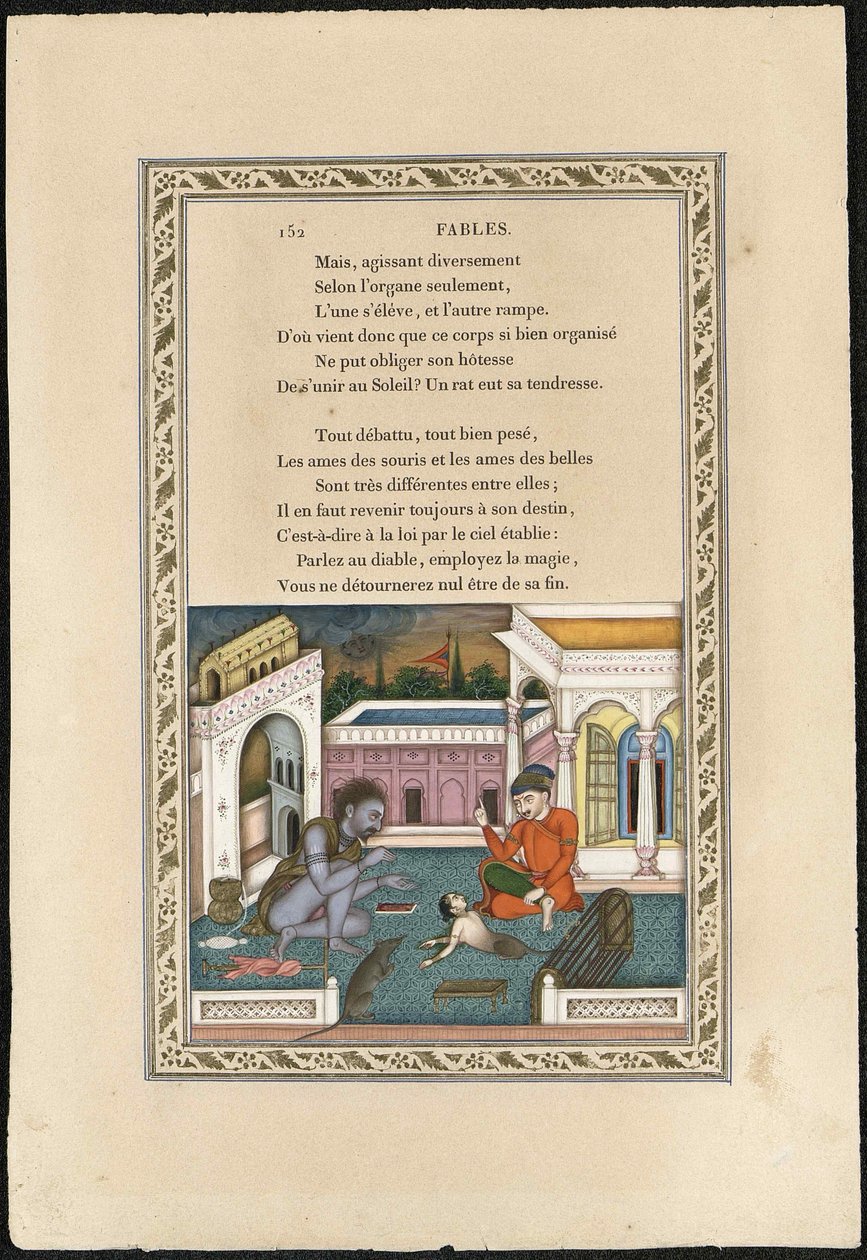 Musen förvandlades till en flicka Musen förvandlades till en piga, 1837-1839. av Imam Bakhsh Lahori