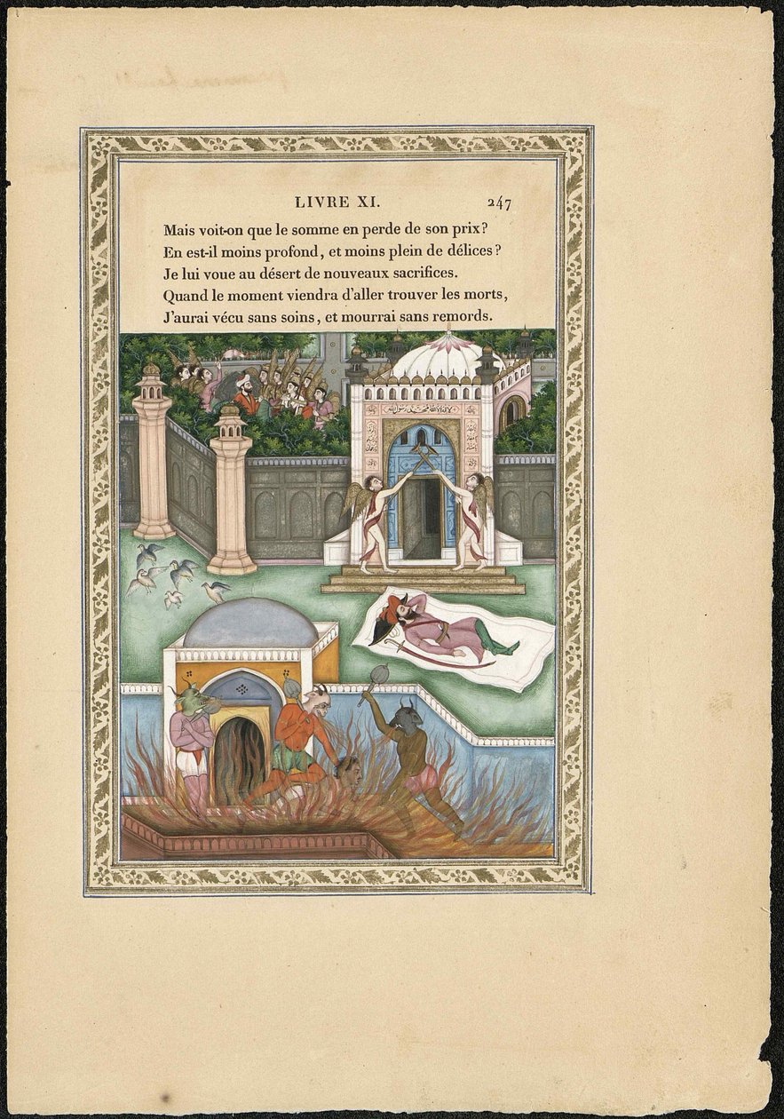 Dröm om en mogul Moguldrömmen, 1837-1839. av Imam Bakhsh Lahori