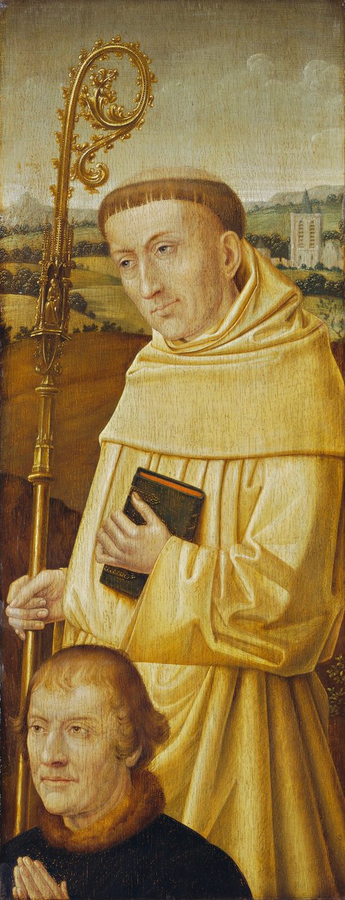 Sankt Bernard med donator [framsidan] av Imitator of Flemish 15th Century