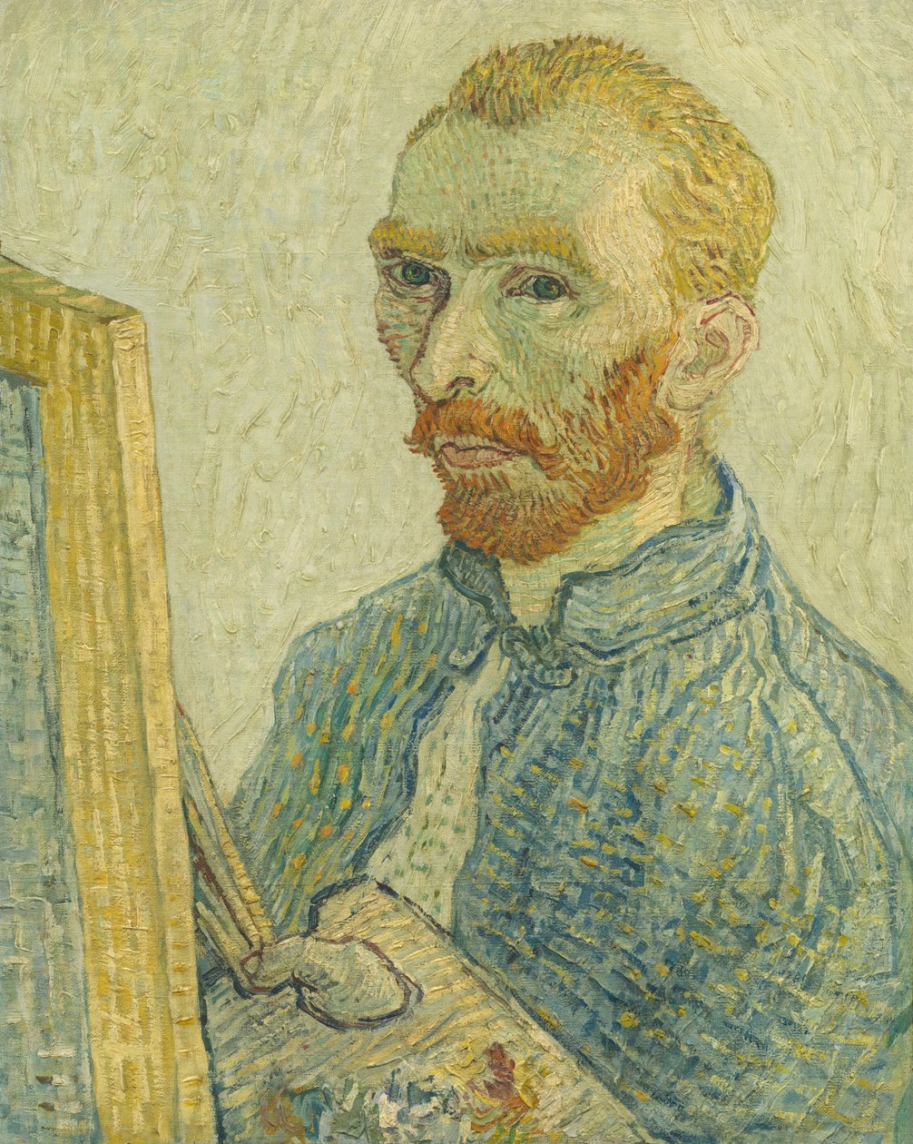 Porträtt av Vincent van Gogh av Imitator of Vincent van Gogh