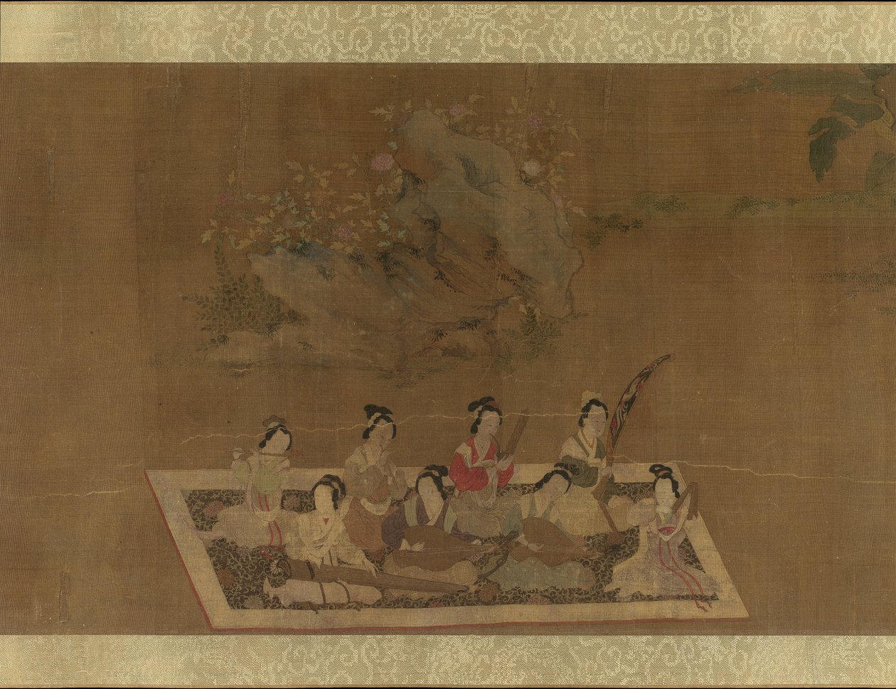 Lady Su Hui och hennes verspussel, 1500-talet. av In the style of Qiu Ying