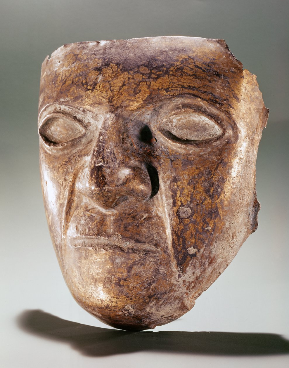Inka-mask (koppar) av Incan