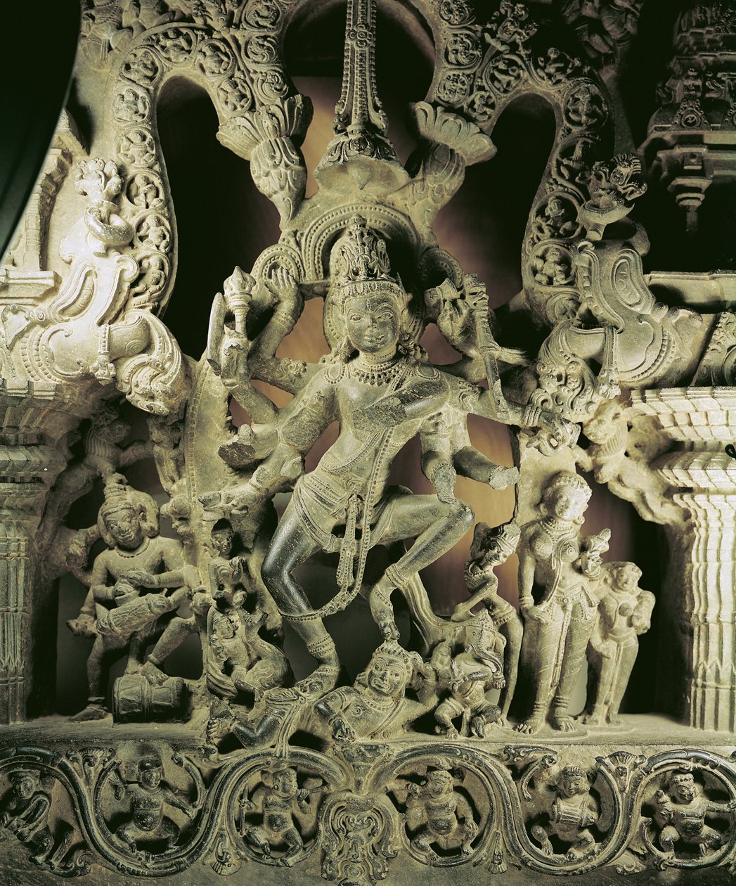 Lintel med Shiva Nataraja, Kakatiya-dynastin av Indian School