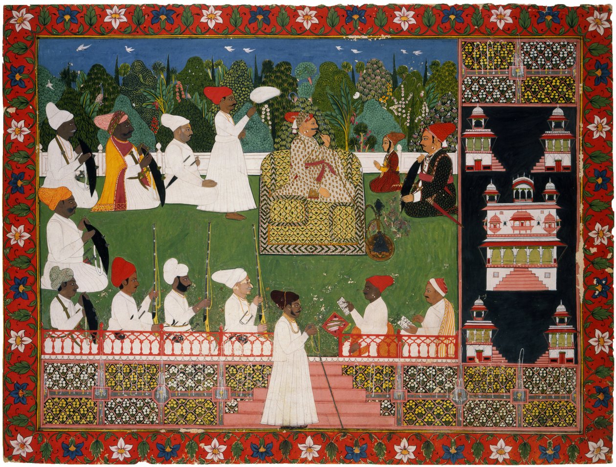 Ajit Singh 16781724, Maharaja av Jodhpur, mitten av 1700-talet. av Indian Art