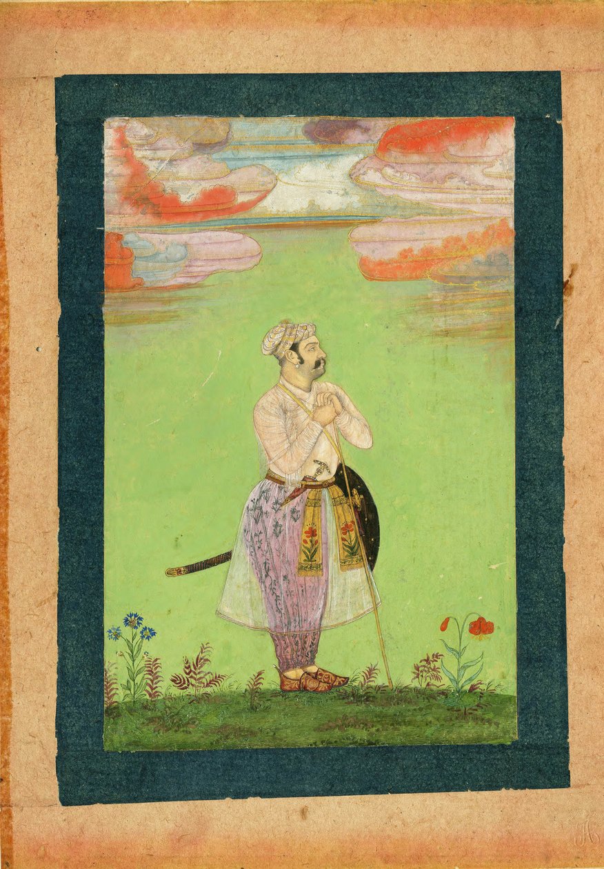 Mughal officer, c. 1650 av Indian Art