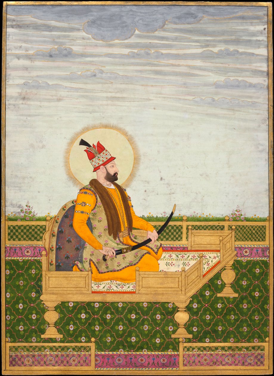 Porträtt av Nader Shah av Indian Art