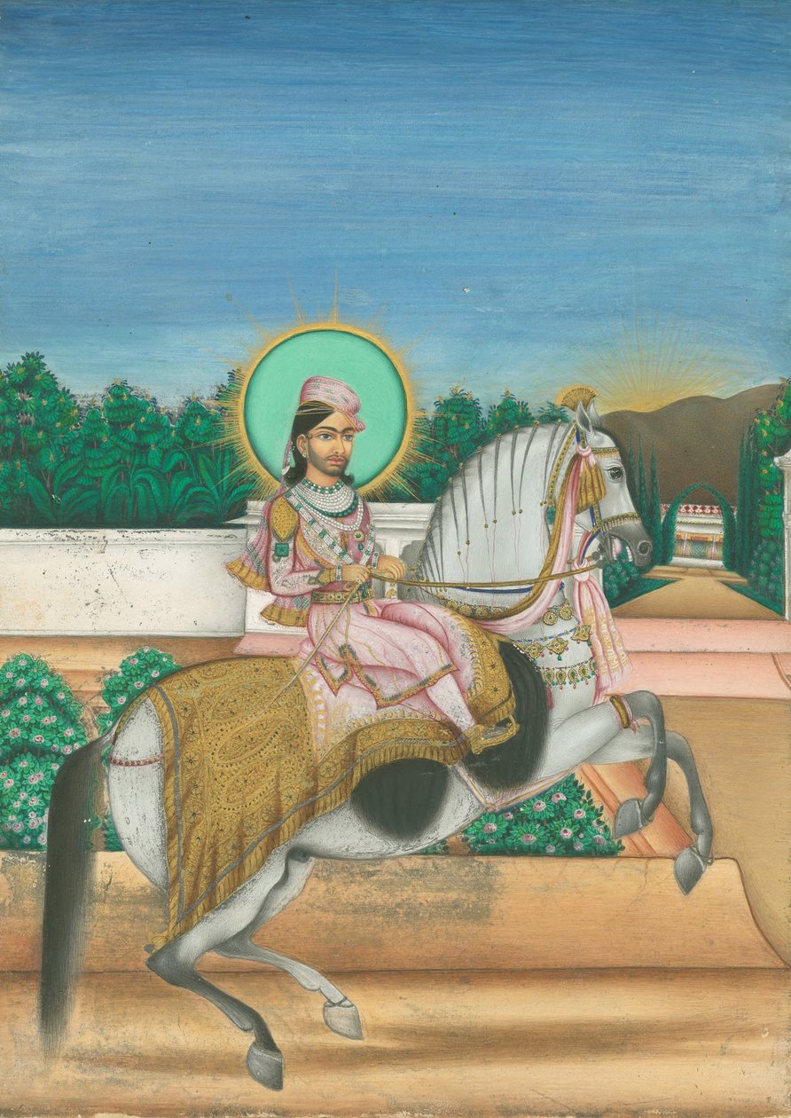 Sheodan Singh, Maharaja av Alwar, 1820 av Indian Art