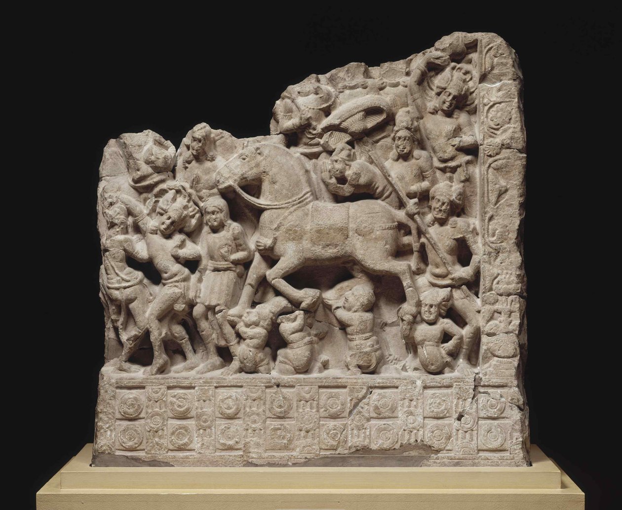 Siddhartha Gautamas stora avgång, 2:a århundradet. AD. av Indian Art.