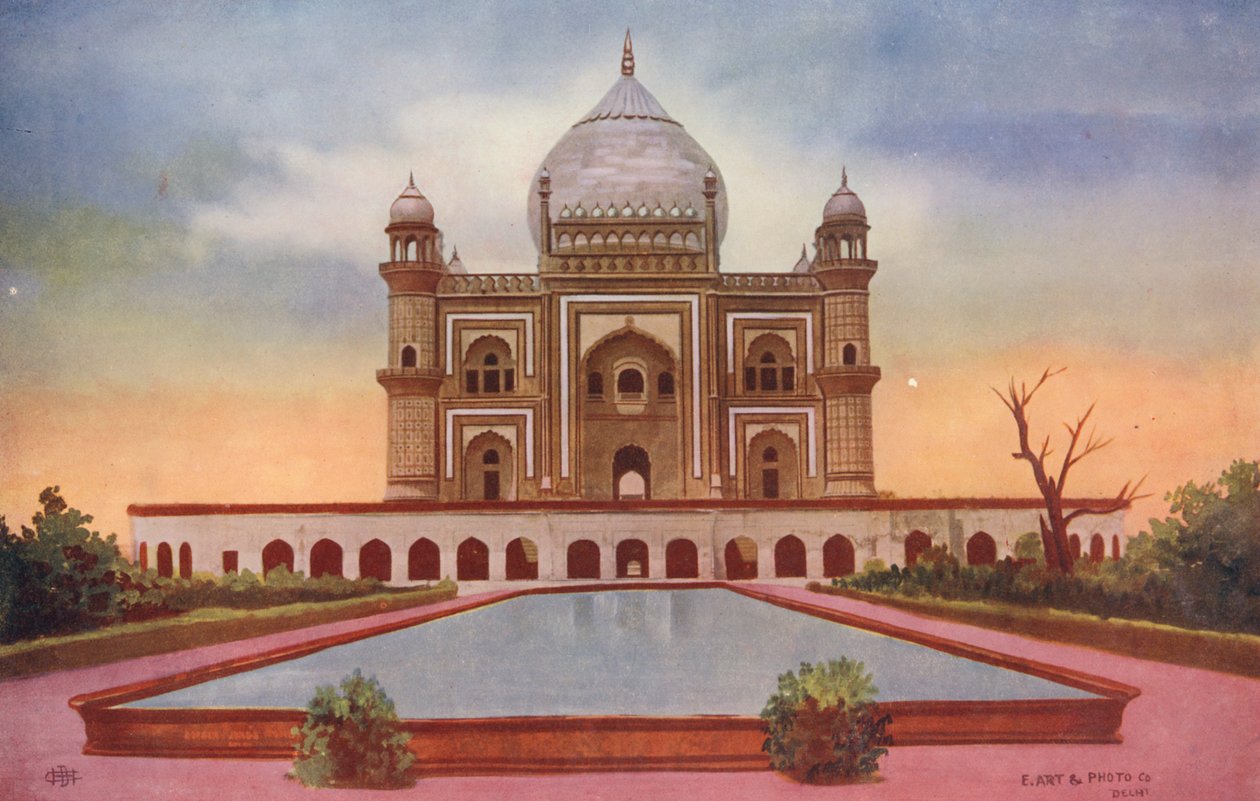 Safdar Jang Tomb, Delhi (färgfoto) av Indian photographer