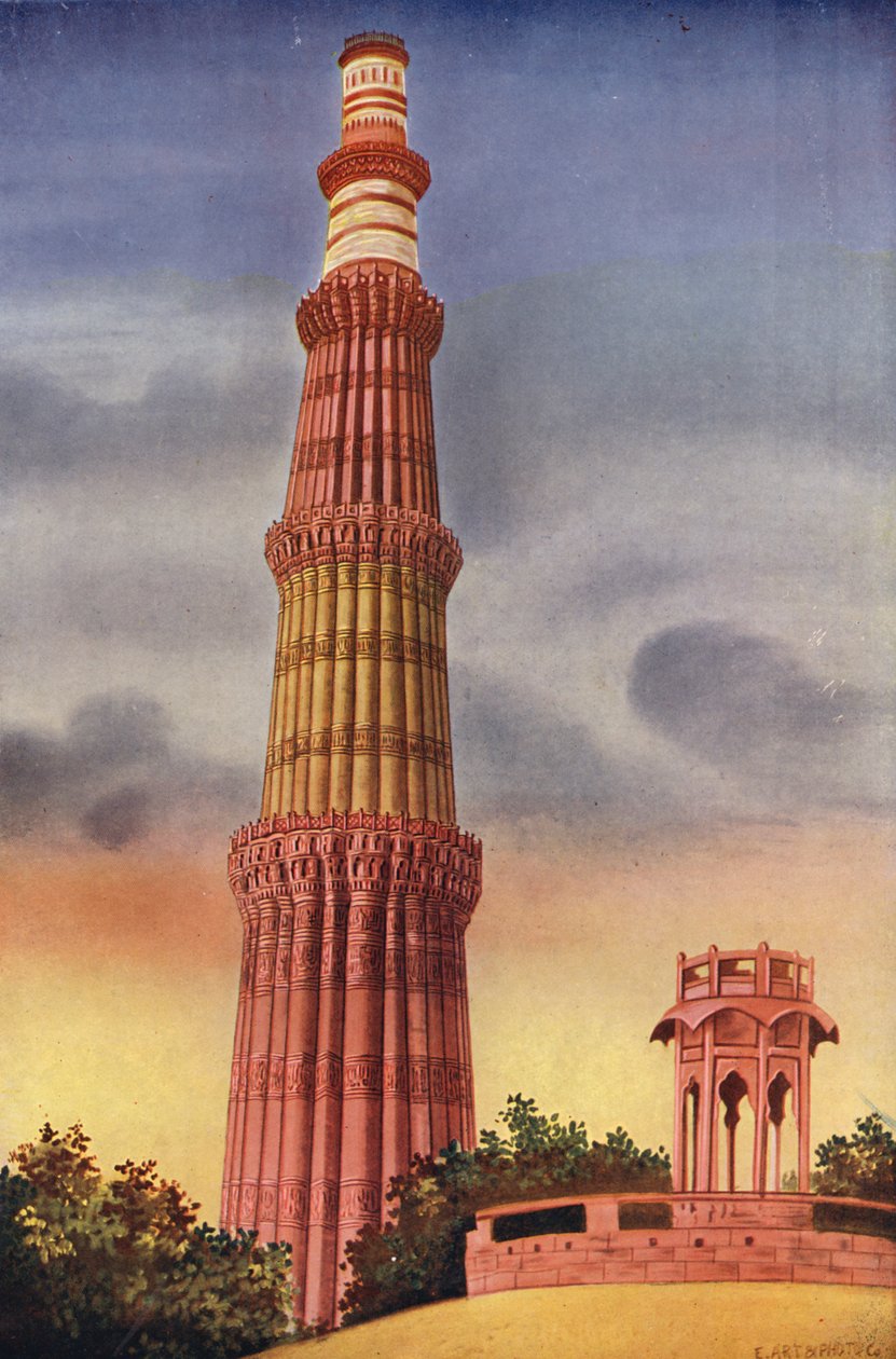 Kutub Minar, Delhi (färgfoto) av Indian photographer