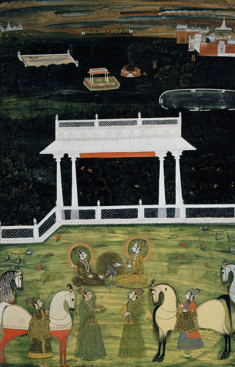 Ett furstligt paradis, ca. 1750-1760 av Indian School