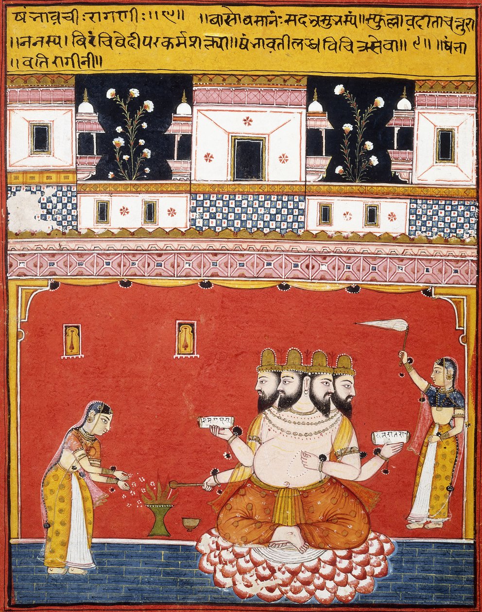 Den där sidan från det försvann "Ragamala: Khambavathi Ragini" av Indian School