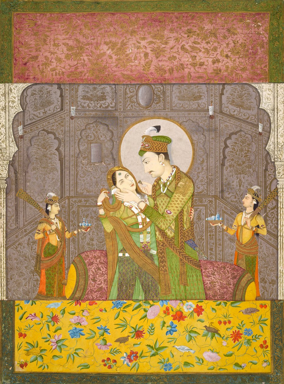En prins och hans gemål, ca 1790 av Indian School