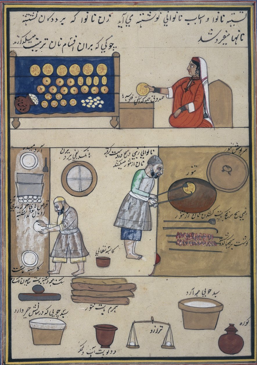 "Album of Kashmiri Trades", ca 1860 (akvarell på papper) av Indian School