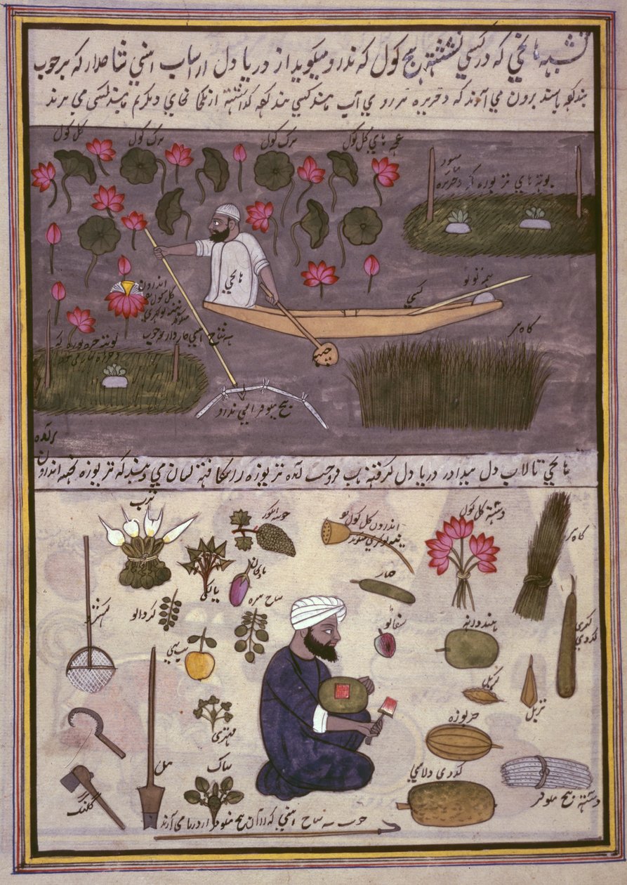 "Album of Kashmiri Trades", ca 1860 (akvarell på papper) av Indian School