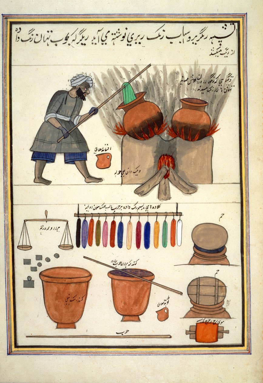 "Album of Kashmiri Trades", ca 1860 (akvarell på papper) av Indian School
