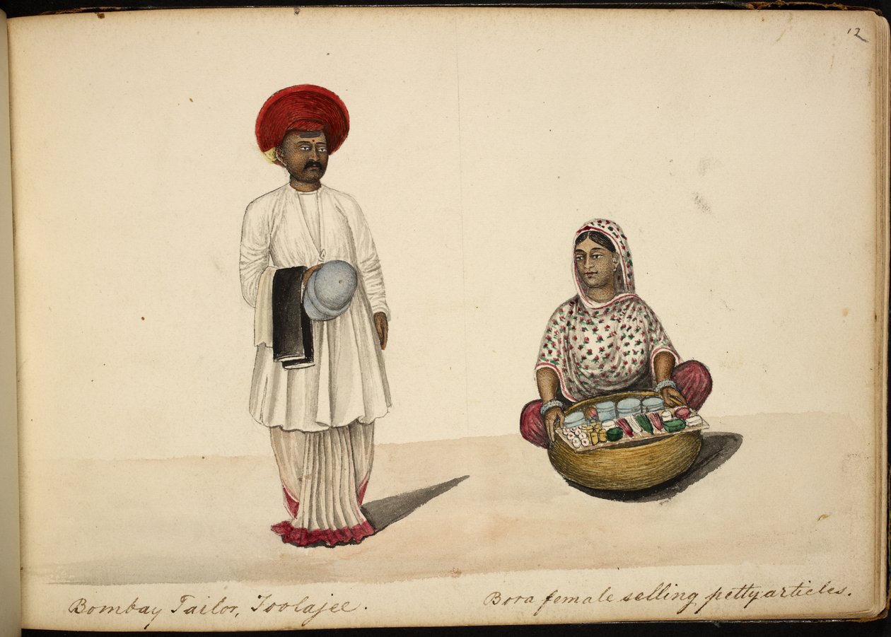 Bombay skräddare; Bohori-kvinnahandlare av Indian School