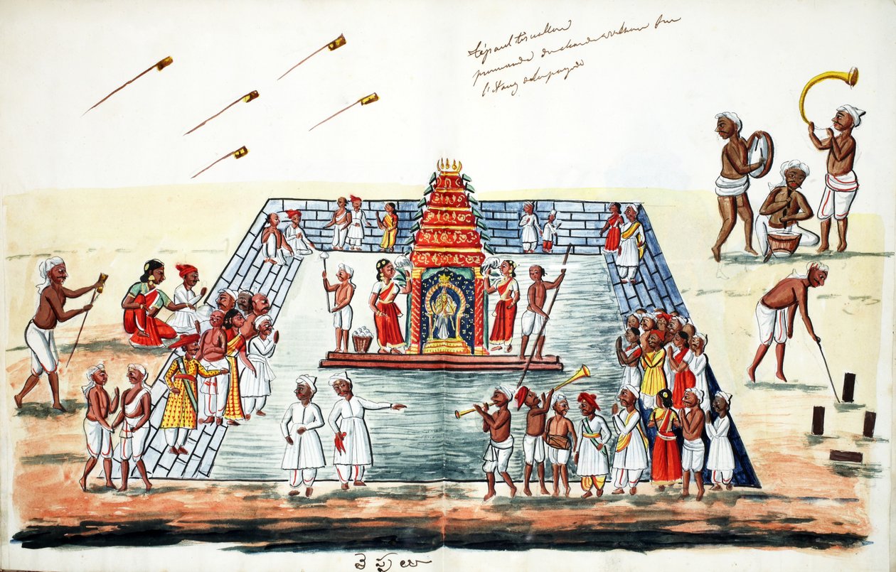 Ceremoni (wc på papper) av Indian School