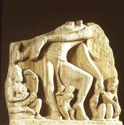 Figur av Natesa, Chittorgarh, Rajasthan, Pratihara dynastin (sandsten) av Indian School