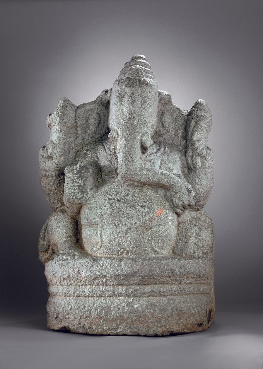 Ganesha, 1100-1200-tal (granit) av Indian School