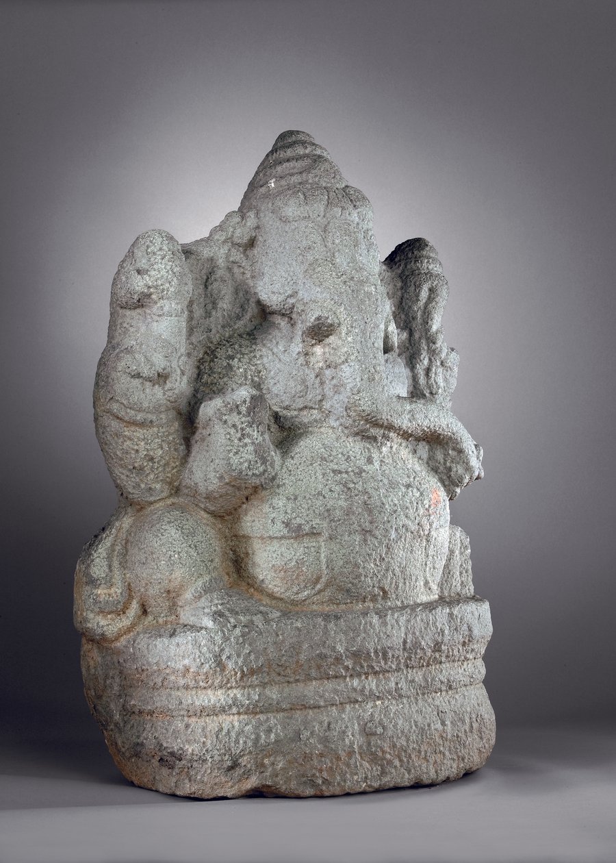Ganesha, 1100-1200-tal (granit) av Indian School