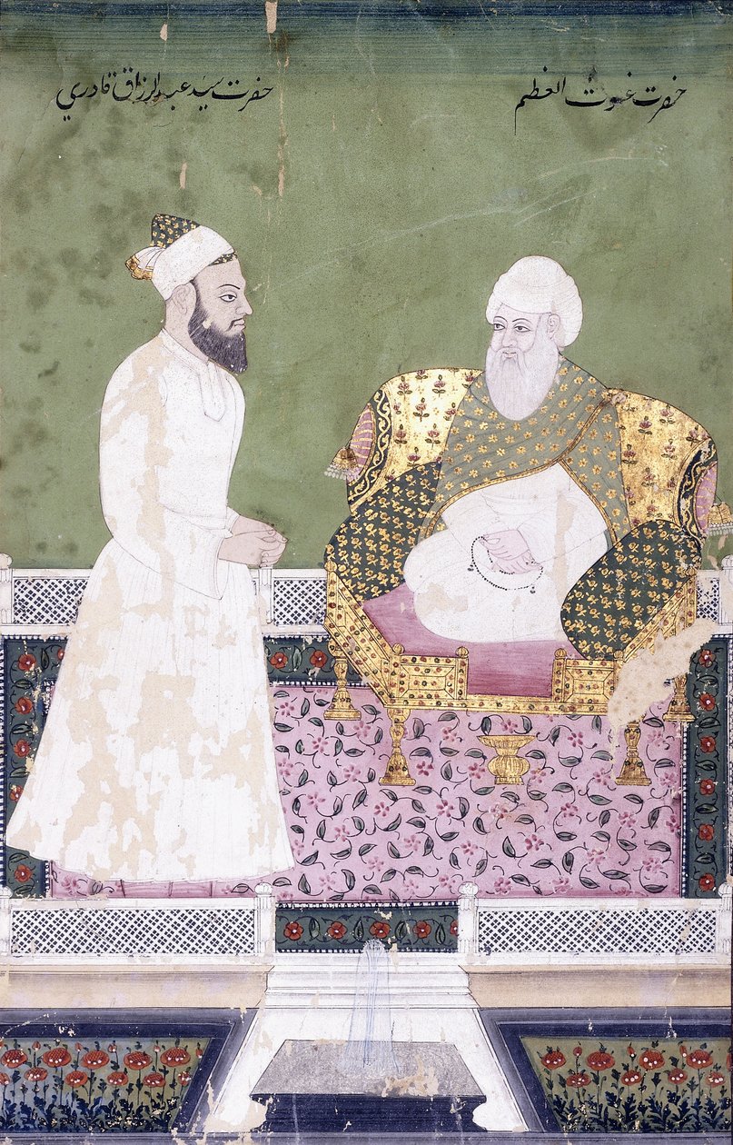 Dykning Al-Azzam, Abdul Qadeer Ghaylan i Bagdad, ca 1800 av Indian School