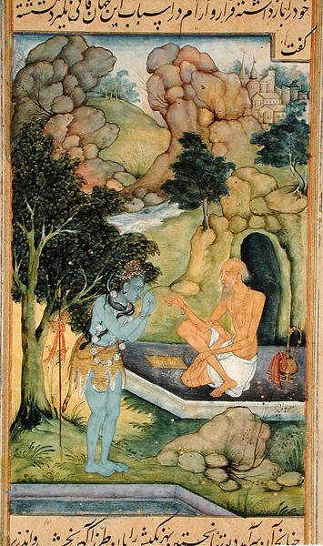 I. 05,f.304v Bringisa och Siva av Indian School