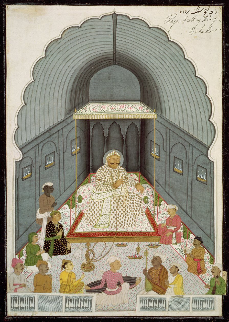 I. 70.4 Fateh Singhs (1769-1818) musikfest, ca 1770-80 av Indian School