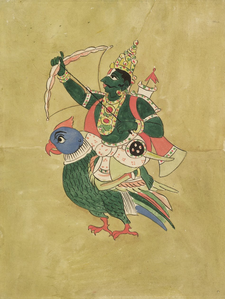 Kama, kärlekens gud, 1700-1800-talet av Indian School