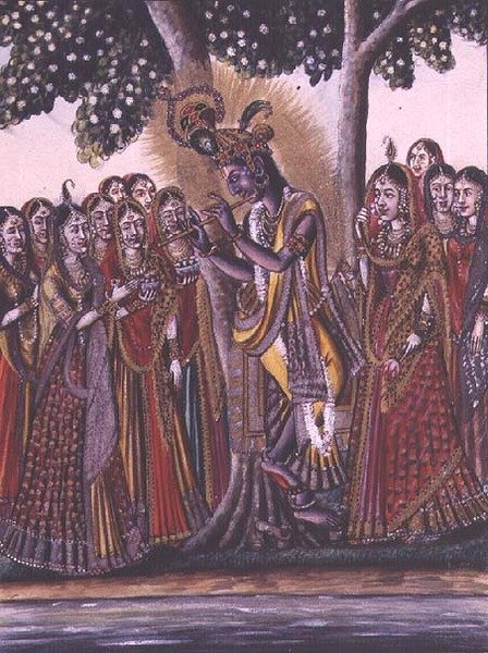 MSS EUR C 116/1 f.14v Krishna, från det hinduiska eposet 