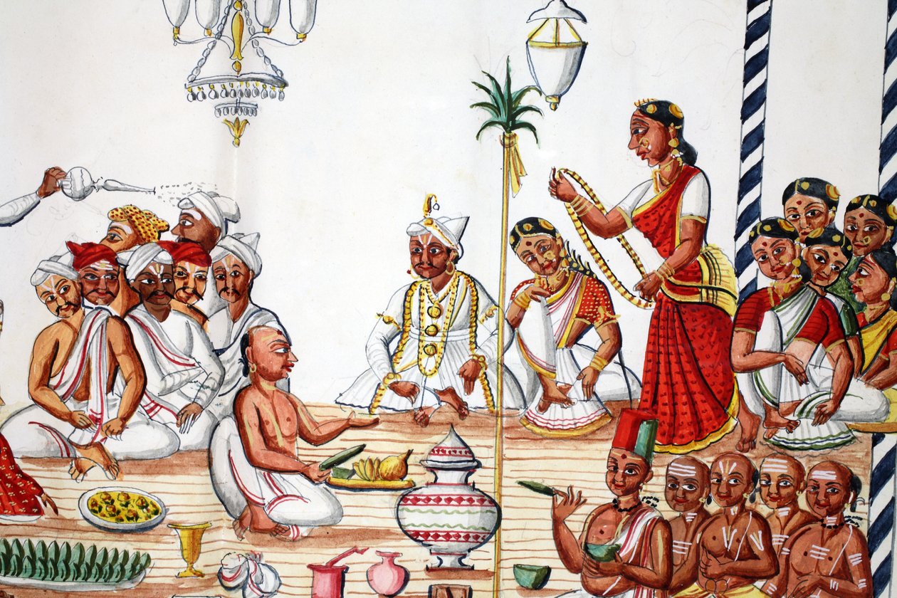 Vigselceremoni av Indian School