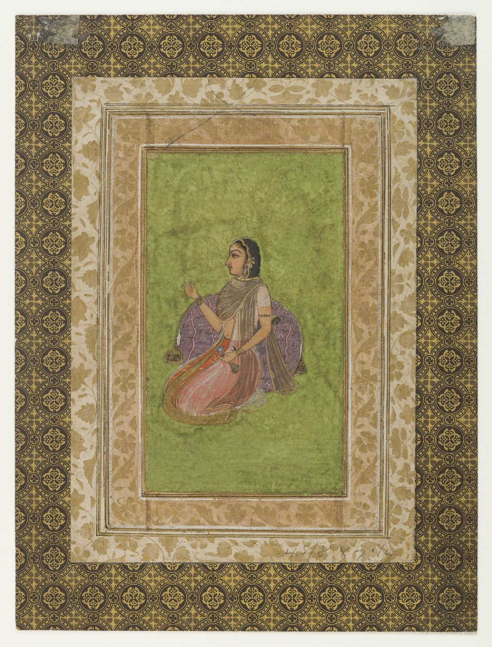 Miniatyrmålning, 1700-1800-tal (målning) av Indian School