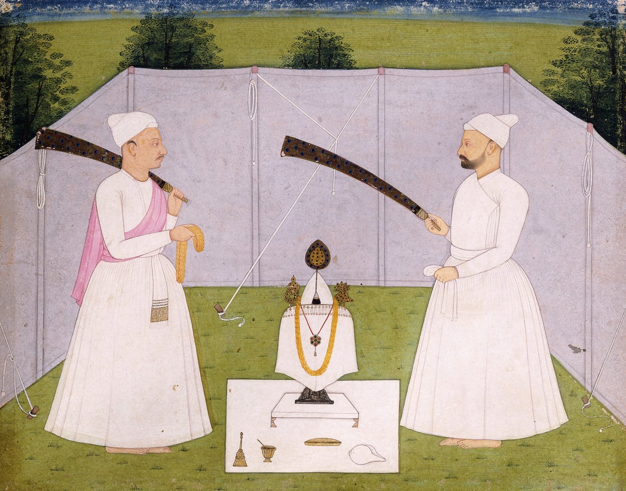 Pandits attending Balwant Singh