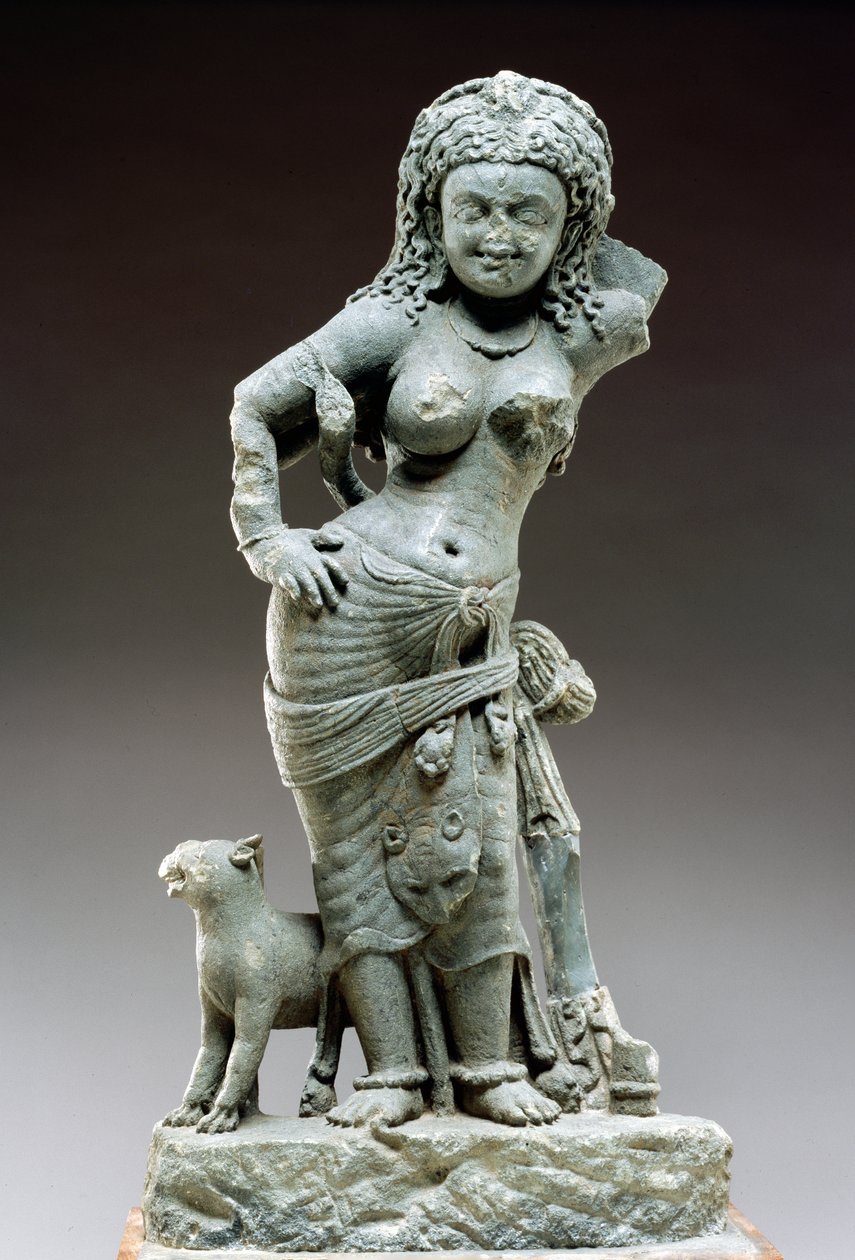 Parvati, Samlaji-kultur, 500 AD (skifer) av Indian School