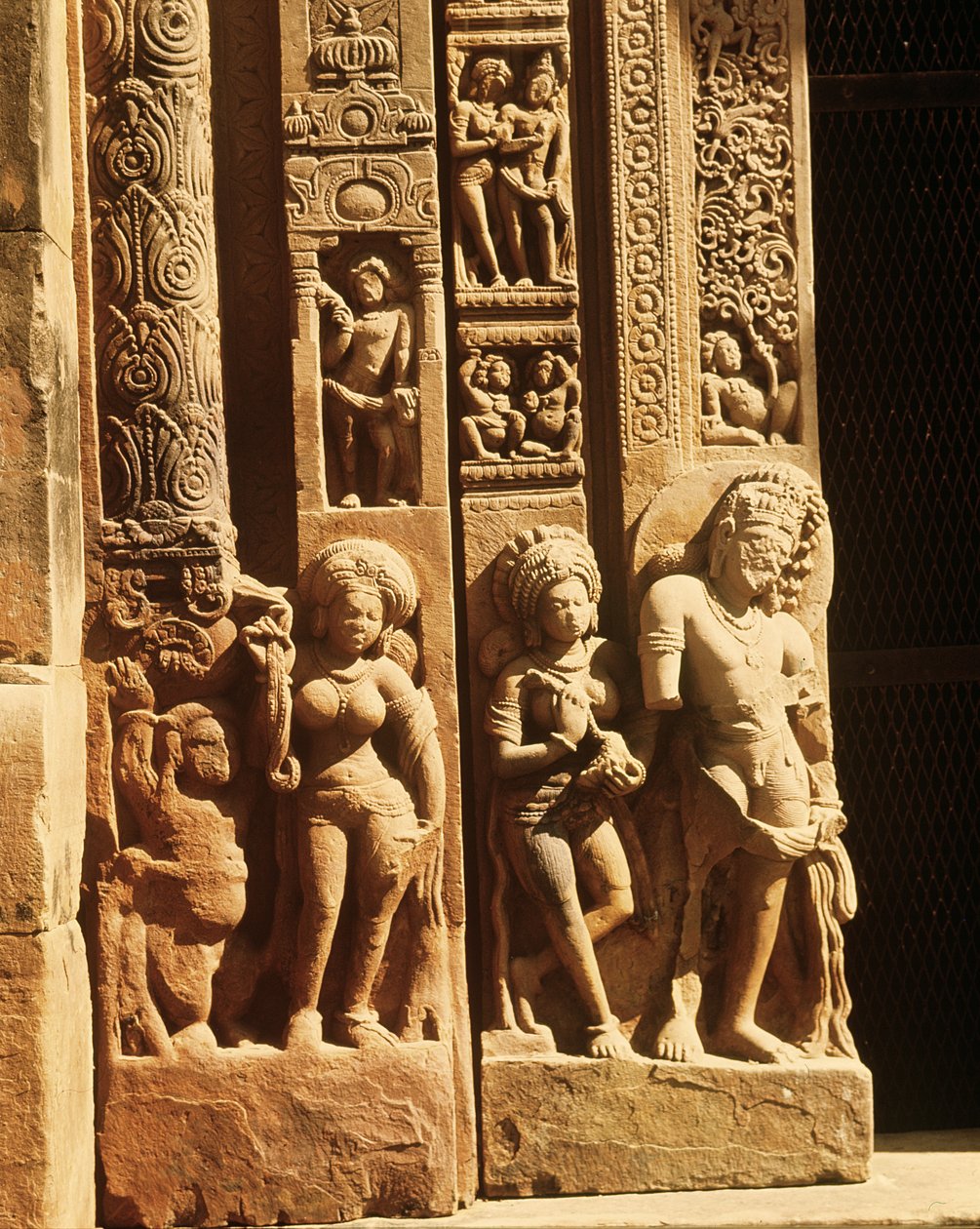Relief från ingången till Vishnutemplet, ca 500 e.Kr av Indian School