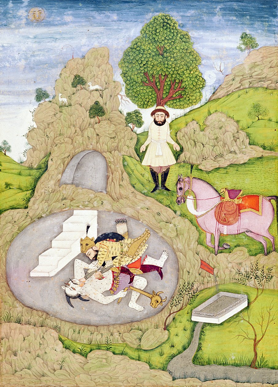 Rustam dödar den vita demonen, från 