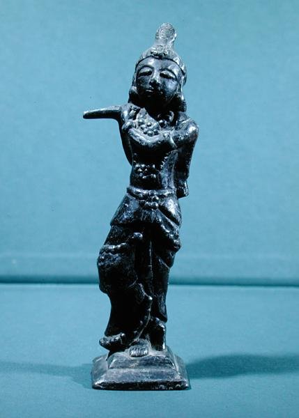 Statyett av Krishna Gopala (huvud) av Indian School